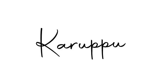 Use a signature maker to create a handwritten signature online. With this signature software, you can design (Autography-DOLnW) your own signature for name Karuppu. Karuppu signature style 10 images and pictures png