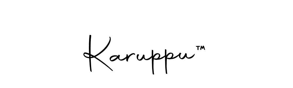 Make a beautiful signature design for name Karuppu™. With this signature (Autography-DOLnW) style, you can create a handwritten signature for free. Karuppu™ signature style 10 images and pictures png