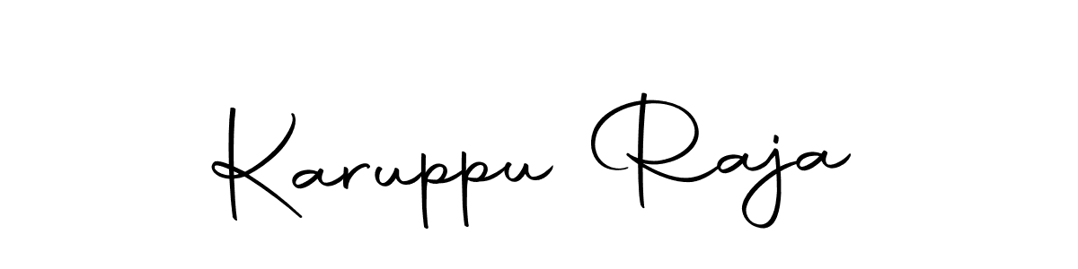 You should practise on your own different ways (Autography-DOLnW) to write your name (Karuppu Raja) in signature. don't let someone else do it for you. Karuppu Raja signature style 10 images and pictures png