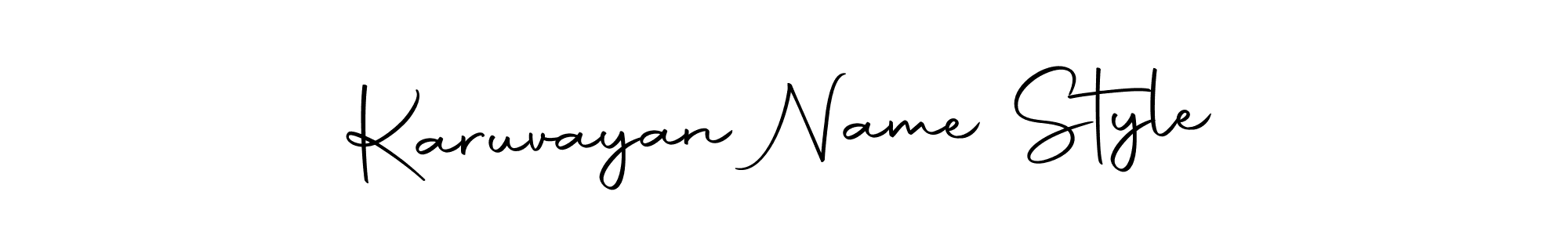 Once you've used our free online signature maker to create your best signature Autography-DOLnW style, it's time to enjoy all of the benefits that Karuvayan Name Style name signing documents. Karuvayan Name Style signature style 10 images and pictures png