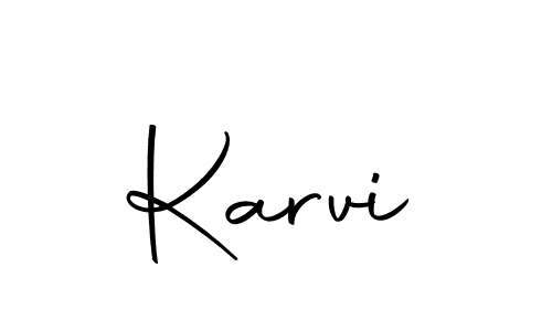 Make a beautiful signature design for name Karvi. With this signature (Autography-DOLnW) style, you can create a handwritten signature for free. Karvi signature style 10 images and pictures png