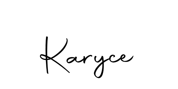 You can use this online signature creator to create a handwritten signature for the name Karyce. This is the best online autograph maker. Karyce signature style 10 images and pictures png