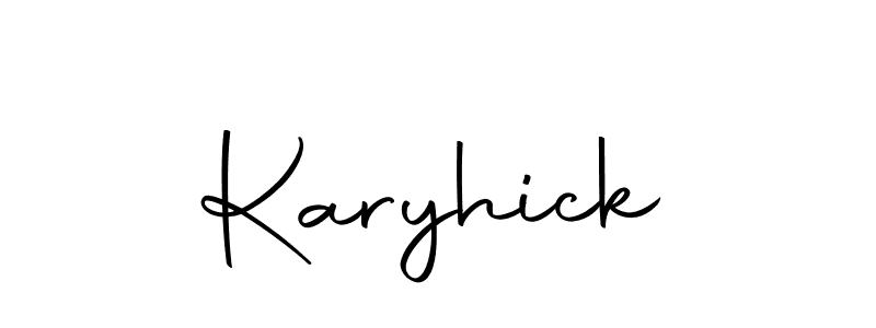 Make a beautiful signature design for name Karyhick. Use this online signature maker to create a handwritten signature for free. Karyhick signature style 10 images and pictures png