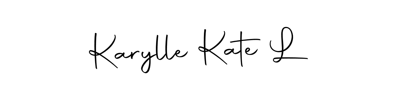 It looks lik you need a new signature style for name Karylle Kate L. Design unique handwritten (Autography-DOLnW) signature with our free signature maker in just a few clicks. Karylle Kate L signature style 10 images and pictures png