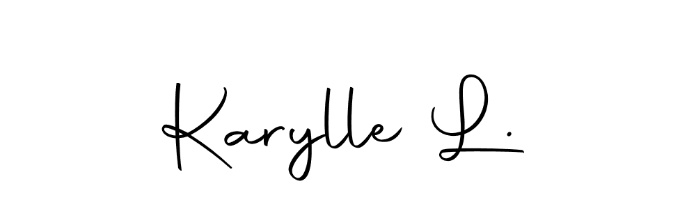 Similarly Autography-DOLnW is the best handwritten signature design. Signature creator online .You can use it as an online autograph creator for name Karylle L.. Karylle L. signature style 10 images and pictures png