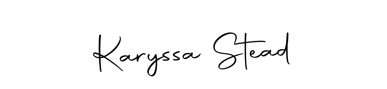 if you are searching for the best signature style for your name Karyssa Stead. so please give up your signature search. here we have designed multiple signature styles  using Autography-DOLnW. Karyssa Stead signature style 10 images and pictures png