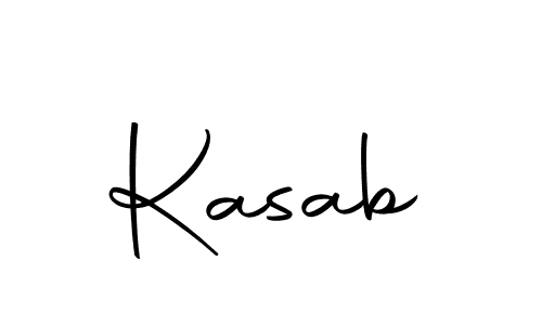 Design your own signature with our free online signature maker. With this signature software, you can create a handwritten (Autography-DOLnW) signature for name Kasab. Kasab signature style 10 images and pictures png