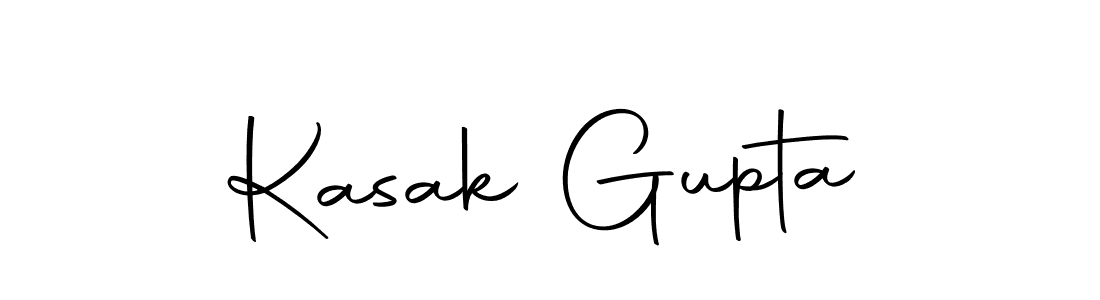 Make a beautiful signature design for name Kasak Gupta. With this signature (Autography-DOLnW) style, you can create a handwritten signature for free. Kasak Gupta signature style 10 images and pictures png