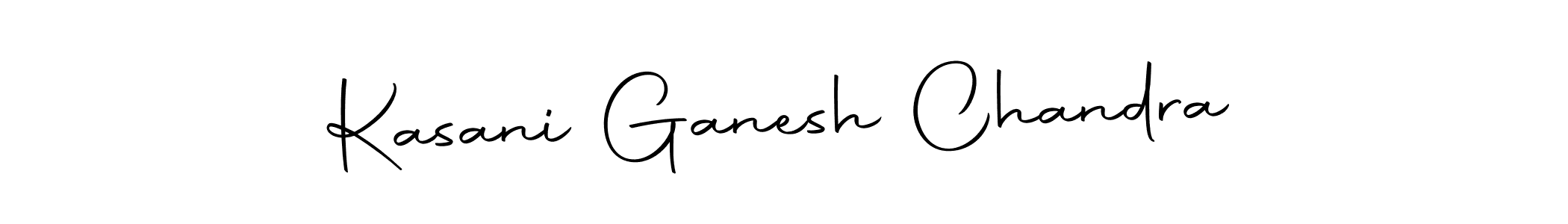 Make a beautiful signature design for name Kasani Ganesh Chandra. Use this online signature maker to create a handwritten signature for free. Kasani Ganesh Chandra signature style 10 images and pictures png