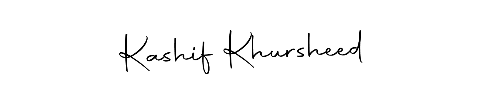 Design your own signature with our free online signature maker. With this signature software, you can create a handwritten (Autography-DOLnW) signature for name Kashif Khursheed. Kashif Khursheed signature style 10 images and pictures png