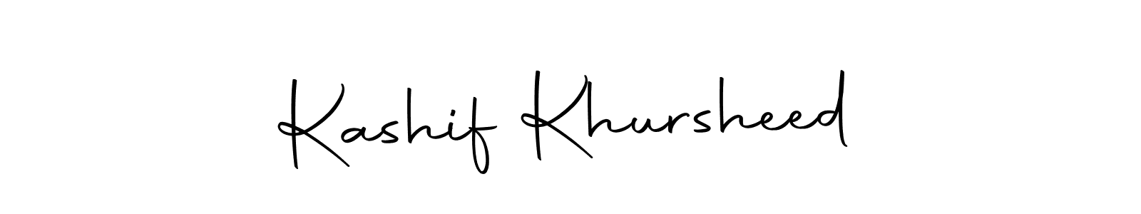 Design your own signature with our free online signature maker. With this signature software, you can create a handwritten (Autography-DOLnW) signature for name Kashif Khursheed. Kashif Khursheed signature style 10 images and pictures png