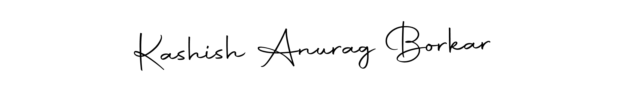 How to make Kashish Anurag Borkar name signature. Use Autography-DOLnW style for creating short signs online. This is the latest handwritten sign. Kashish Anurag Borkar signature style 10 images and pictures png