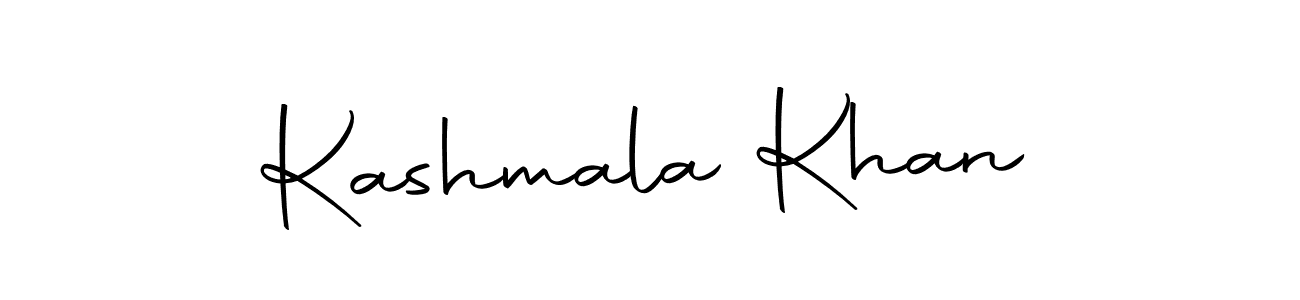 How to make Kashmala Khan name signature. Use Autography-DOLnW style for creating short signs online. This is the latest handwritten sign. Kashmala Khan signature style 10 images and pictures png