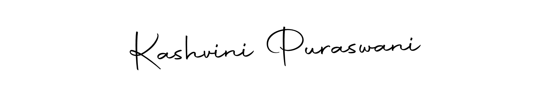 Kashvini Puraswani stylish signature style. Best Handwritten Sign (Autography-DOLnW) for my name. Handwritten Signature Collection Ideas for my name Kashvini Puraswani. Kashvini Puraswani signature style 10 images and pictures png