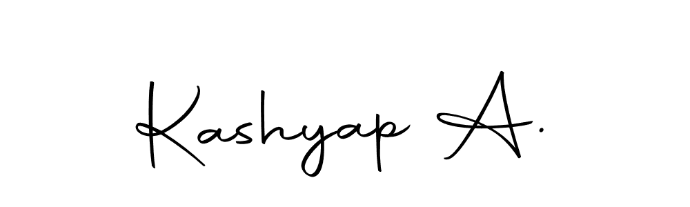 Similarly Autography-DOLnW is the best handwritten signature design. Signature creator online .You can use it as an online autograph creator for name Kashyap A.. Kashyap A. signature style 10 images and pictures png