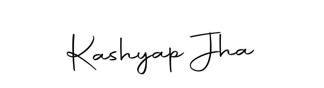 Design your own signature with our free online signature maker. With this signature software, you can create a handwritten (Autography-DOLnW) signature for name Kashyap Jha. Kashyap Jha signature style 10 images and pictures png