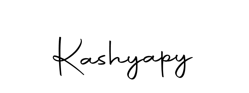 Use a signature maker to create a handwritten signature online. With this signature software, you can design (Autography-DOLnW) your own signature for name Kashyapy. Kashyapy signature style 10 images and pictures png