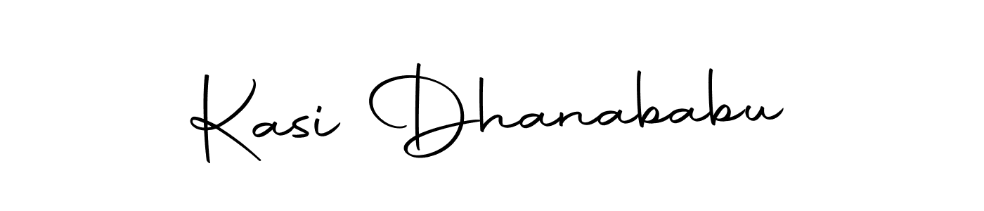 Use a signature maker to create a handwritten signature online. With this signature software, you can design (Autography-DOLnW) your own signature for name Kasi Dhanababu. Kasi Dhanababu signature style 10 images and pictures png