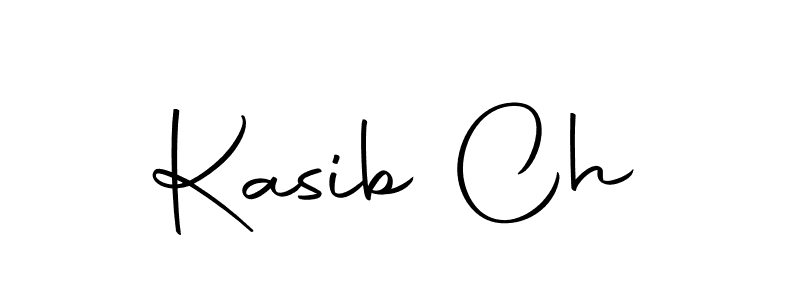 How to make Kasib Ch name signature. Use Autography-DOLnW style for creating short signs online. This is the latest handwritten sign. Kasib Ch signature style 10 images and pictures png