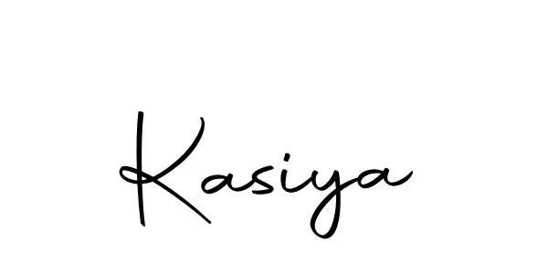 Design your own signature with our free online signature maker. With this signature software, you can create a handwritten (Autography-DOLnW) signature for name Kasiya. Kasiya signature style 10 images and pictures png