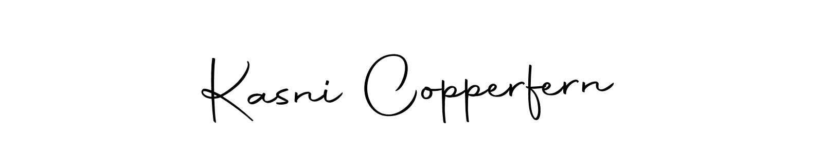 if you are searching for the best signature style for your name Kasni Copperfern. so please give up your signature search. here we have designed multiple signature styles  using Autography-DOLnW. Kasni Copperfern signature style 10 images and pictures png