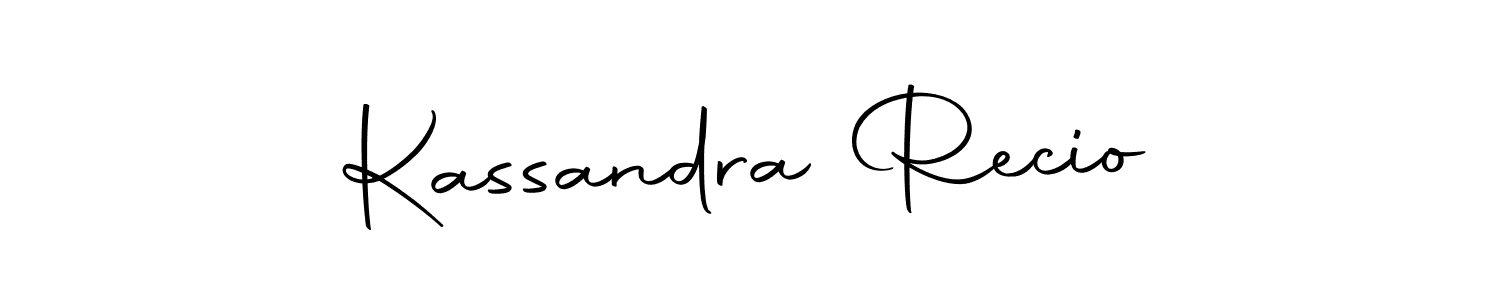 Use a signature maker to create a handwritten signature online. With this signature software, you can design (Autography-DOLnW) your own signature for name Kassandra Recio. Kassandra Recio signature style 10 images and pictures png