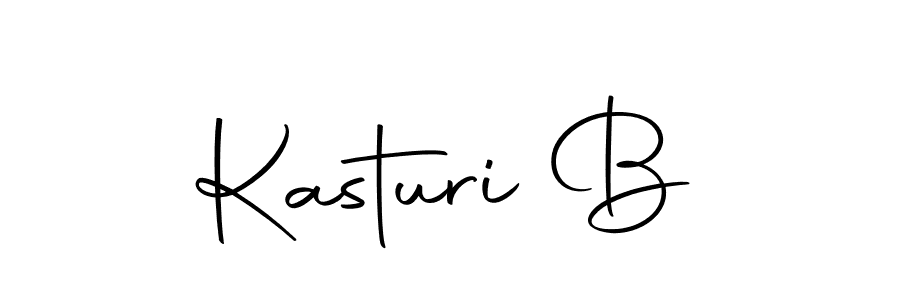 How to make Kasturi B name signature. Use Autography-DOLnW style for creating short signs online. This is the latest handwritten sign. Kasturi B signature style 10 images and pictures png