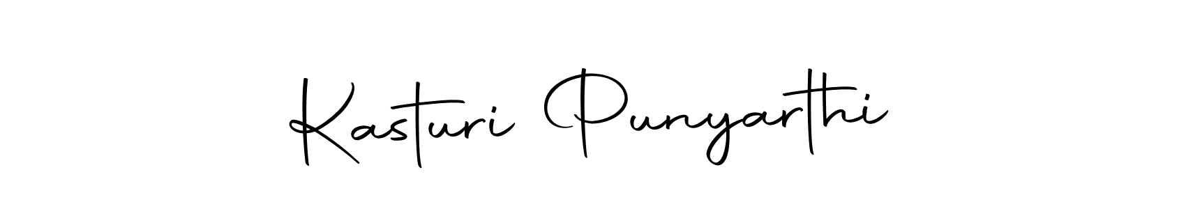 Use a signature maker to create a handwritten signature online. With this signature software, you can design (Autography-DOLnW) your own signature for name Kasturi Punyarthi. Kasturi Punyarthi signature style 10 images and pictures png