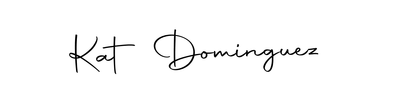 How to make Kat Dominguez name signature. Use Autography-DOLnW style for creating short signs online. This is the latest handwritten sign. Kat Dominguez signature style 10 images and pictures png
