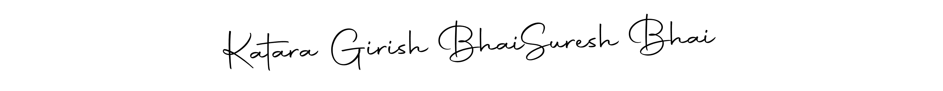 You should practise on your own different ways (Autography-DOLnW) to write your name (Katara Girish Bhai  Suresh Bhai) in signature. don't let someone else do it for you. Katara Girish Bhai  Suresh Bhai signature style 10 images and pictures png