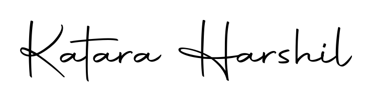 Make your name Katara Harshil memorable on every contract using Autography-DOLnW autograph style. Instant transparent background export available. Katara Harshil signature style 10 images and pictures png