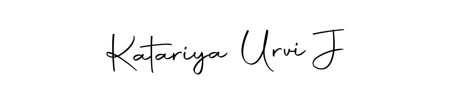 Make a beautiful signature design for name Katariya Urvi J. Use this online signature maker to create a handwritten signature for free. Katariya Urvi J signature style 10 images and pictures png