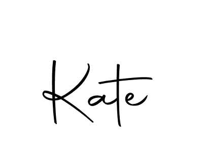 Use a signature maker to create a handwritten signature online. With this signature software, you can design (Autography-DOLnW) your own signature for name Kate. Kate signature style 10 images and pictures png