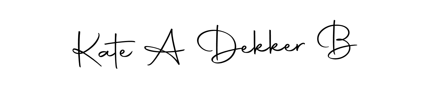 Similarly Autography-DOLnW is the best handwritten signature design. Signature creator online .You can use it as an online autograph creator for name Kate A Dekker B. Kate A Dekker B signature style 10 images and pictures png