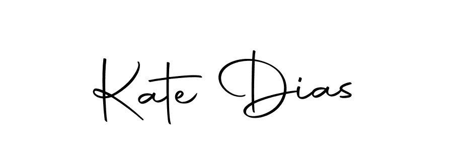 Use a signature maker to create a handwritten signature online. With this signature software, you can design (Autography-DOLnW) your own signature for name Kate Dias. Kate Dias signature style 10 images and pictures png