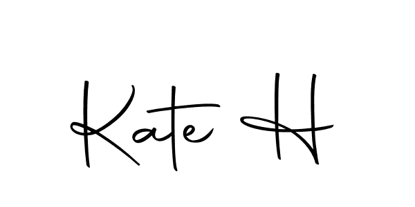 Use a signature maker to create a handwritten signature online. With this signature software, you can design (Autography-DOLnW) your own signature for name Kate H. Kate H signature style 10 images and pictures png