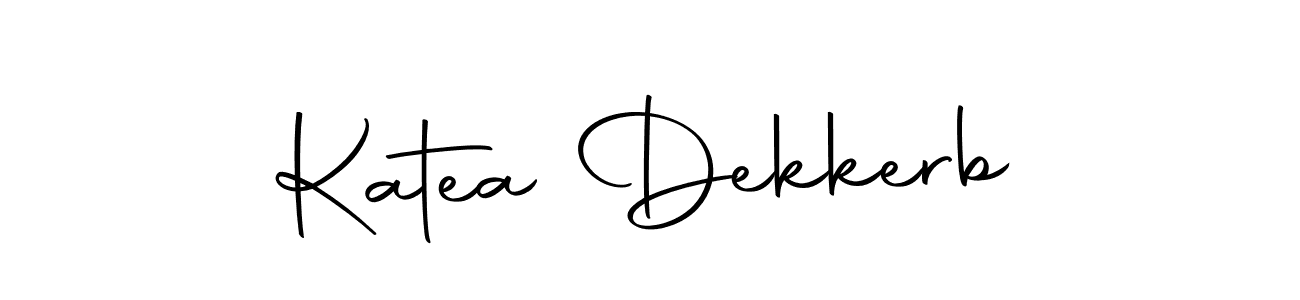 Create a beautiful signature design for name Katea Dekkerb. With this signature (Autography-DOLnW) fonts, you can make a handwritten signature for free. Katea Dekkerb signature style 10 images and pictures png
