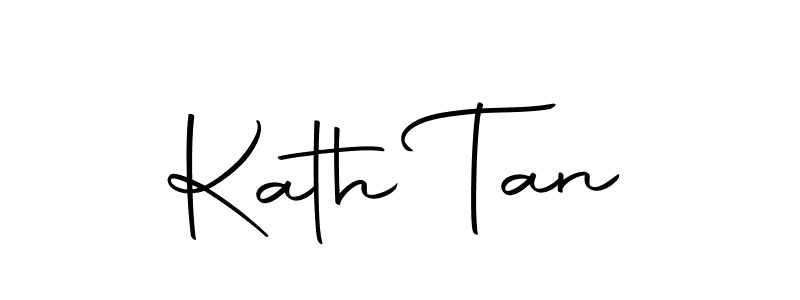 You should practise on your own different ways (Autography-DOLnW) to write your name (Kath Tan) in signature. don't let someone else do it for you. Kath Tan signature style 10 images and pictures png