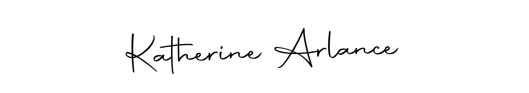Design your own signature with our free online signature maker. With this signature software, you can create a handwritten (Autography-DOLnW) signature for name Katherine Arlance. Katherine Arlance signature style 10 images and pictures png