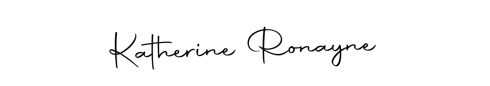 Create a beautiful signature design for name Katherine Ronayne. With this signature (Autography-DOLnW) fonts, you can make a handwritten signature for free. Katherine Ronayne signature style 10 images and pictures png