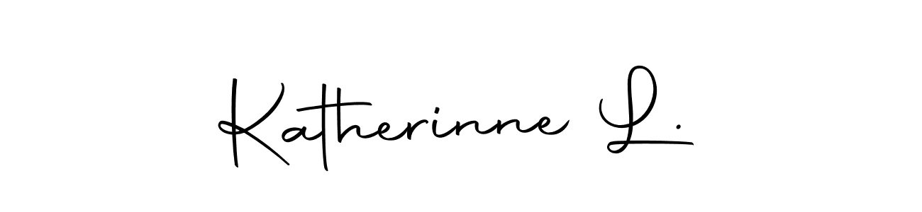 Design your own signature with our free online signature maker. With this signature software, you can create a handwritten (Autography-DOLnW) signature for name Katherinne L.. Katherinne L. signature style 10 images and pictures png