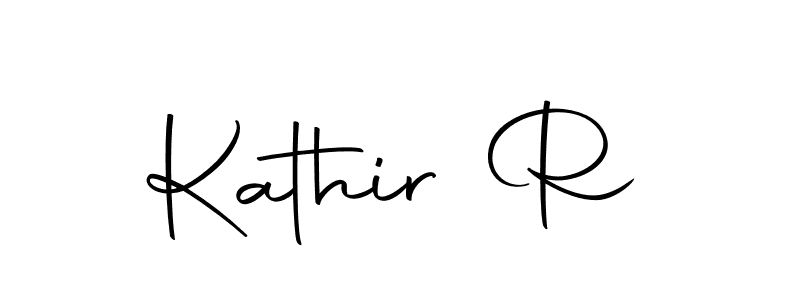 Design your own signature with our free online signature maker. With this signature software, you can create a handwritten (Autography-DOLnW) signature for name Kathir R. Kathir R signature style 10 images and pictures png