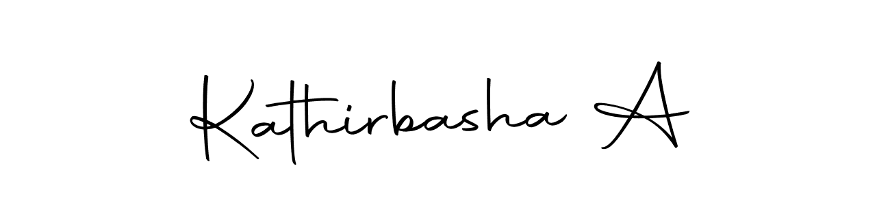 Also we have Kathirbasha A name is the best signature style. Create professional handwritten signature collection using Autography-DOLnW autograph style. Kathirbasha A signature style 10 images and pictures png