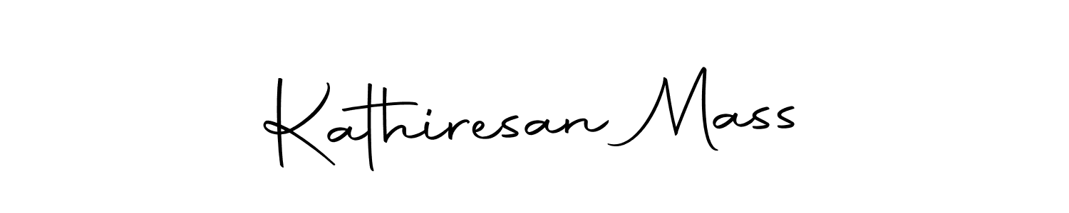 The best way (Autography-DOLnW) to make a short signature is to pick only two or three words in your name. The name Kathiresan Mass include a total of six letters. For converting this name. Kathiresan Mass signature style 10 images and pictures png