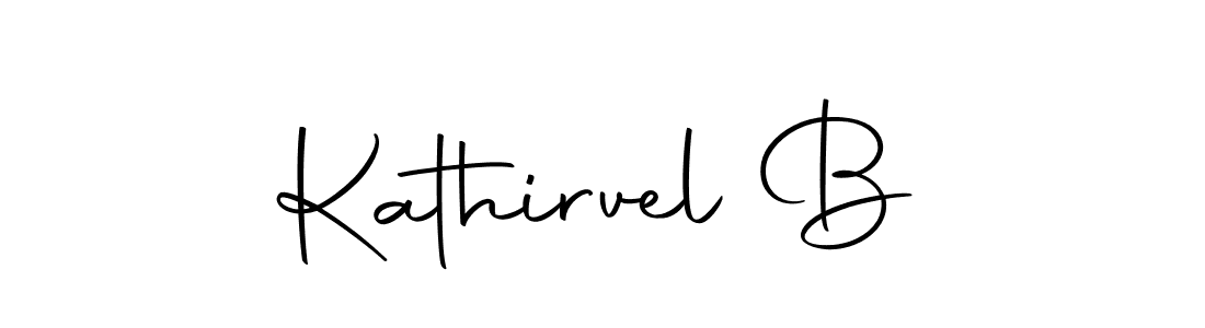 How to make Kathirvel B name signature. Use Autography-DOLnW style for creating short signs online. This is the latest handwritten sign. Kathirvel B signature style 10 images and pictures png