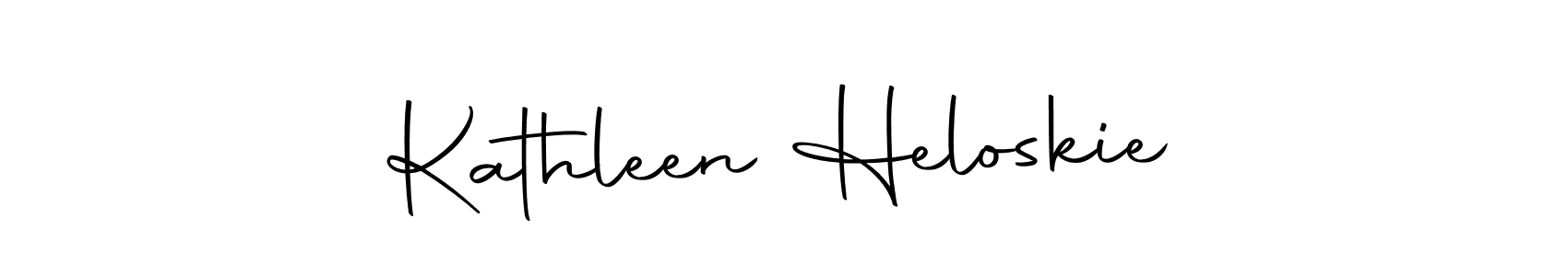 if you are searching for the best signature style for your name Kathleen Heloskie. so please give up your signature search. here we have designed multiple signature styles  using Autography-DOLnW. Kathleen Heloskie signature style 10 images and pictures png