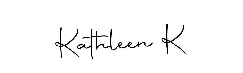Kathleen K stylish signature style. Best Handwritten Sign (Autography-DOLnW) for my name. Handwritten Signature Collection Ideas for my name Kathleen K. Kathleen K signature style 10 images and pictures png