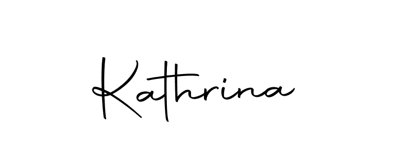 Design your own signature with our free online signature maker. With this signature software, you can create a handwritten (Autography-DOLnW) signature for name Kathrina. Kathrina signature style 10 images and pictures png