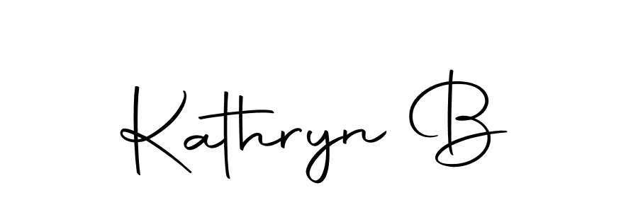 Design your own signature with our free online signature maker. With this signature software, you can create a handwritten (Autography-DOLnW) signature for name Kathryn B. Kathryn B signature style 10 images and pictures png