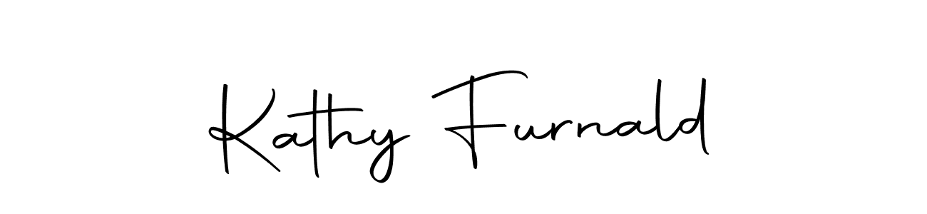 How to make Kathy Furnald name signature. Use Autography-DOLnW style for creating short signs online. This is the latest handwritten sign. Kathy Furnald signature style 10 images and pictures png